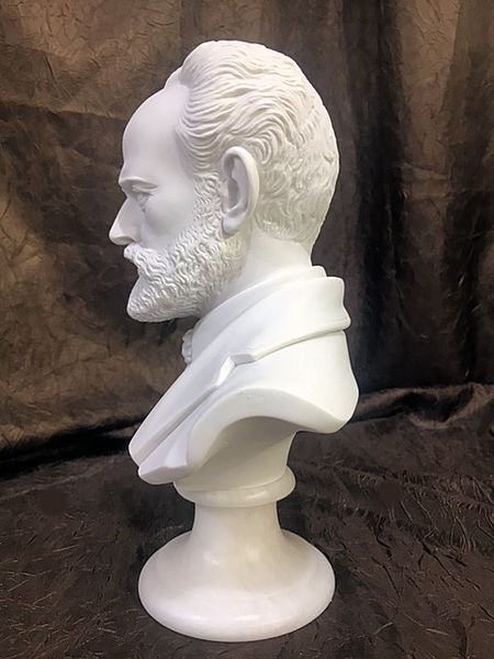 Tchaikovsky Peter Ilyich Marble Bust Side Portriat Sculptural Statue